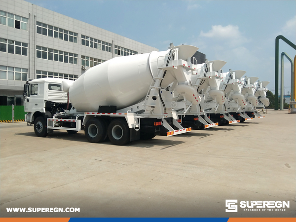 Algeria - 10 Units SHACMAN SX5255GJBJR334 Concrete Mixer Truck