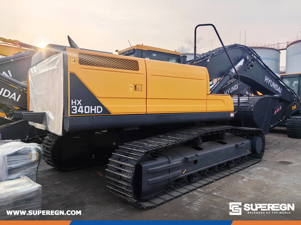 Algeria - 1 Unit HYUNDAI HX340HD Crawler Excavator
